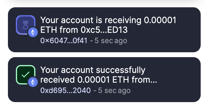 Transaction notifications image